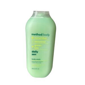 METHOD BODY~CUCUMBER,SEAWEED,GREEN TEA~~DAILY ZEN~~BODY WASH 18 OZ